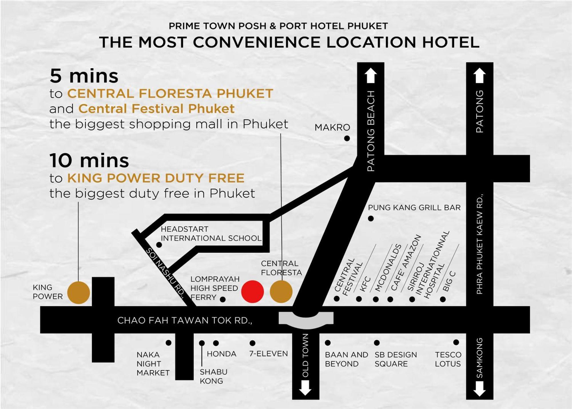 Prime Town - Posh & Port Hotel Phuket Zewnętrze zdjęcie